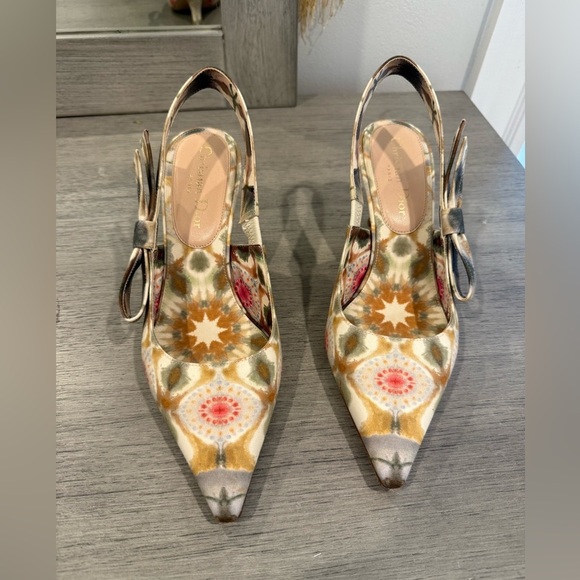Christian Dior Kaleidoscope Tie Dye Kitten Heels - Picture 2 of 6